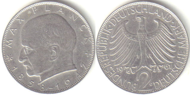 1961 G Germany 2 Mark A000325